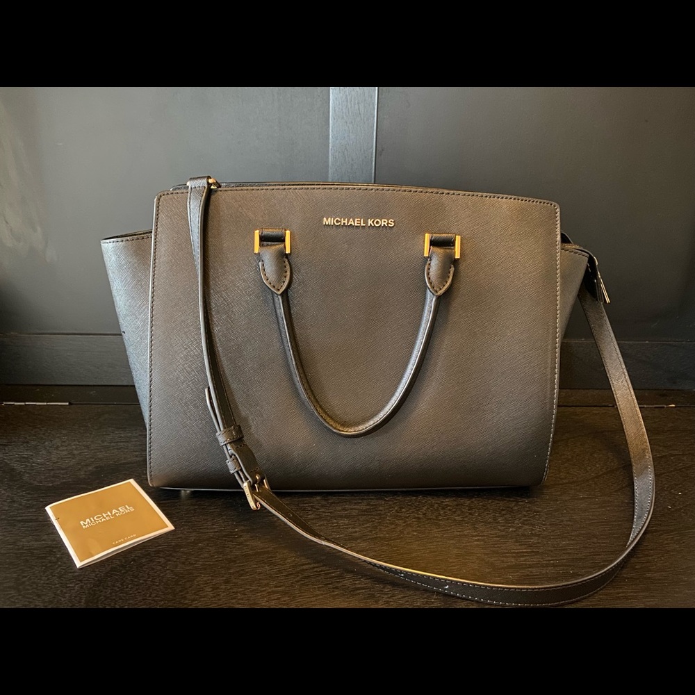 Michael Kors Selma Saffiano Leather Satchel
